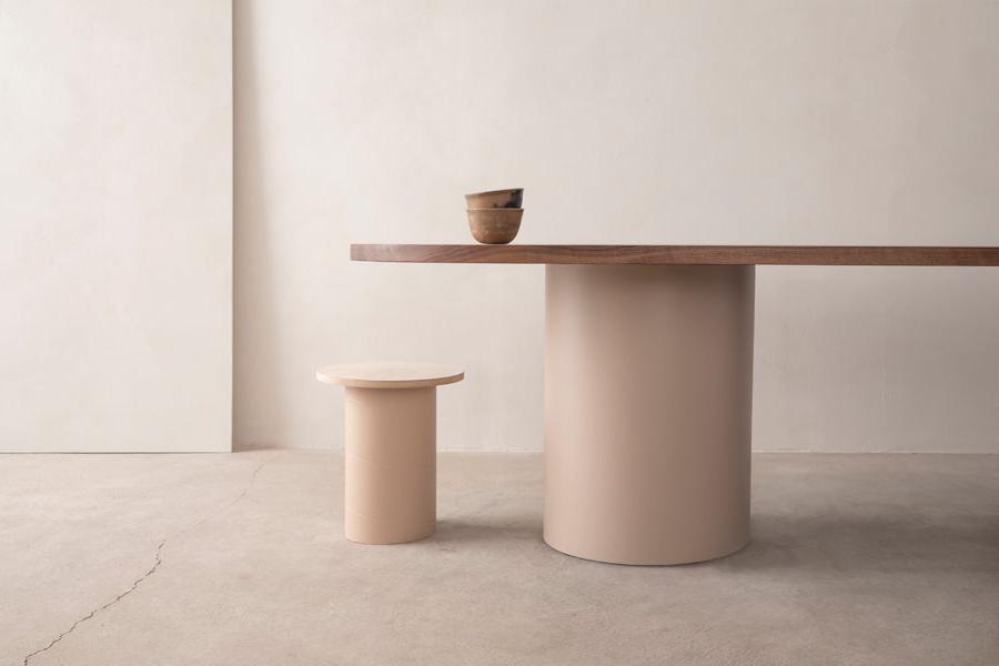 modern conference table and stool